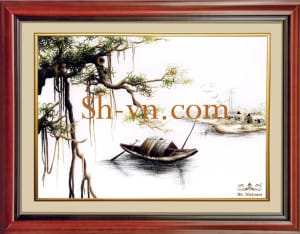 乡村风景画手工刺绣＝鄉間情懷　2116＝SHVN 2116 - 30cm x 40cm (2)